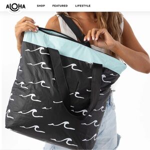 ALOHA zipper tote bag